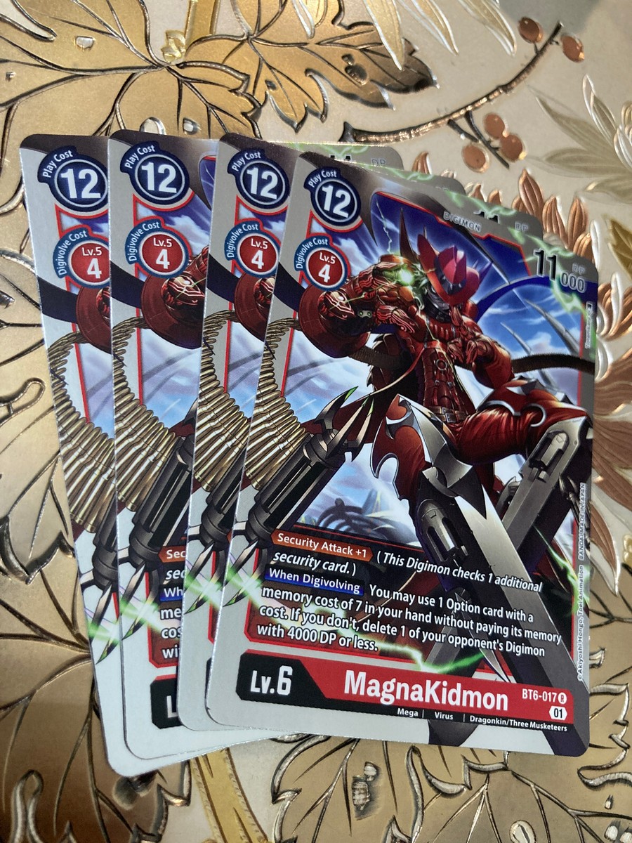 Digimon Card Game Playset - BT6-017 R MagnaKidmon Double Diamond | eBay