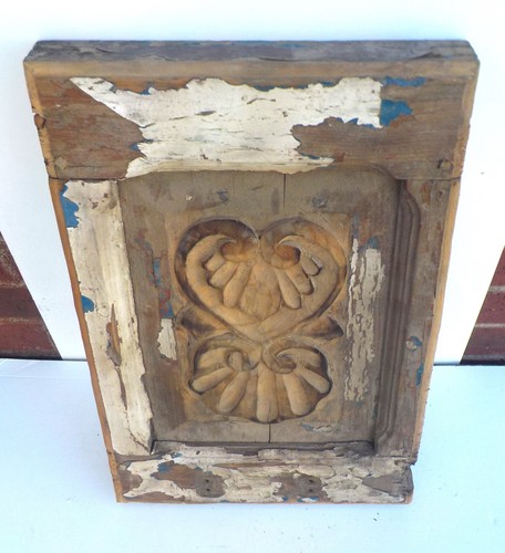 "GRAVIERTE TÜRVERKLEIDUNG AUS ANTIKEM SPANISCHEM KOLONIAL 12 3/4"" x 19 1/2"" x 1 7/8"" f" - Bild 5 von 6
