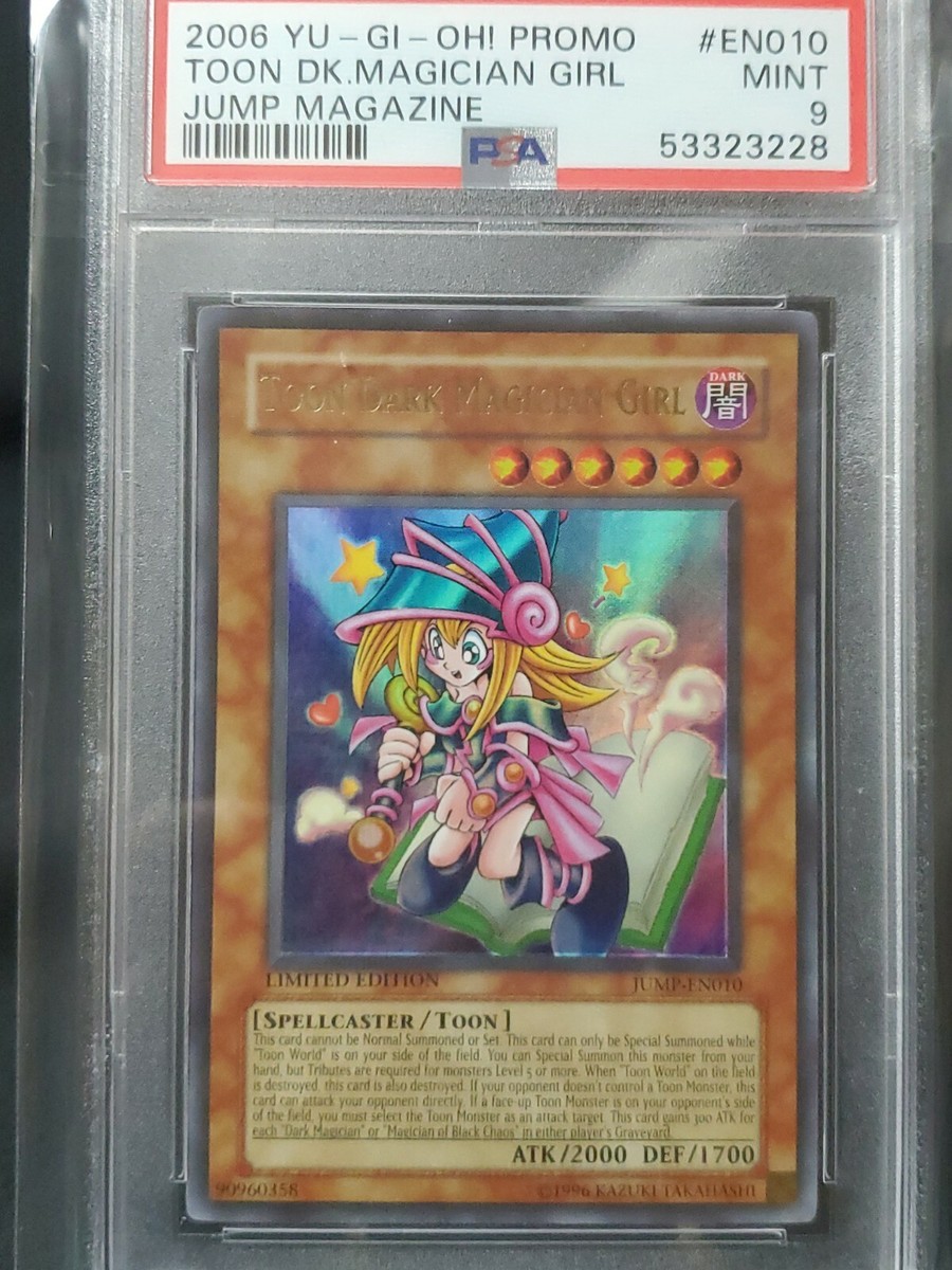 YuGiOh! 2006 Shonen Jump Magazine Promo JUMP-EN010 TOON DARK MAGICIAN GIRL PSA 9 YuGiOh! 2006 Shonen Jump Magazine Promo JUMP-EN010 TOON DARK MAGICIAN GIRL PSA 9