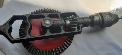 Vintage hand drill Chapman Tools Stanley with yellow sign rare!! Made in England - Picture 7 of 8