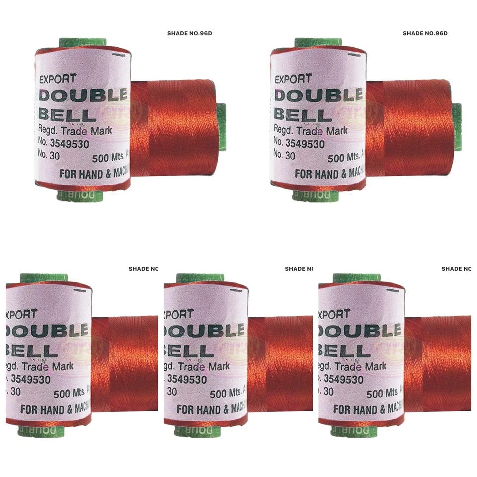 5X Viscose Rayon Yarn Thread Maroon Colour 500mtr,Hand & machine embroidery - Image 2 of 3