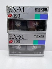 2 Maxwell 8mm Blank Sealed Videocassettes - EX-M 120