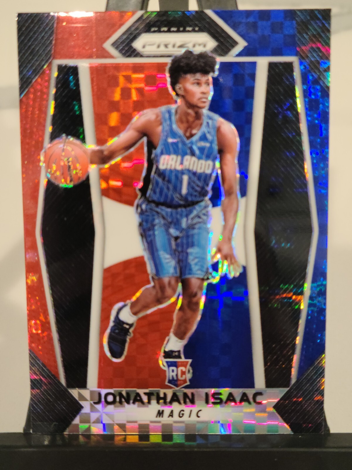 Jonathan Isaac RC 2017-18 Panini Prizm #73 Red White Blue Rookie Card Magic