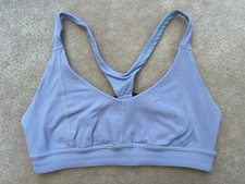 prAna Women's Sports Bra Extra Small Light Blue Solid Unpadded Compression Great