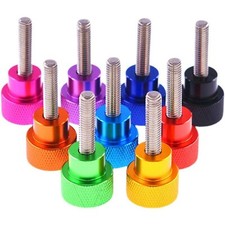 3/8-16" Knurled Thumb Screws High Type Aluminium Hand Grip Knob Bolts 50mm-100mm