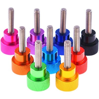 3/8-16'' Knurled Thumb Screws High Type Aluminium Hand Grip Knob Bolts 50mm-100mm