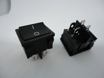 2 Pcs Pack KCD2 6A 250V 10A 125V AC T85 CQC CE 4 Pins Power Button Rocker Switch