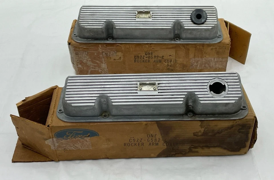 Boss 302 1969 1970 cubiertas de válvula brazo basculante Mercury Cougar eliminador cajas Ford Foto 4 de 4