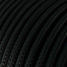 3 Core Braided Round Fabric Electrical Flex Cable Coloured 0.75mm SOLD PER METRE