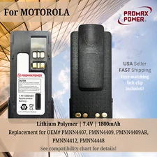 1x Battery for Motorola Radios PMNN4407, XPR3500, XPR7550e [Li-Po | mAh 1800]
