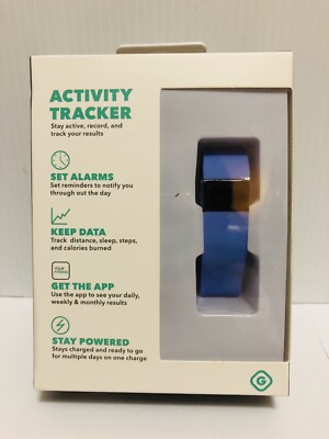 Gems Activity Tracker Bicycle Blue Track distrance calories sleep and steps