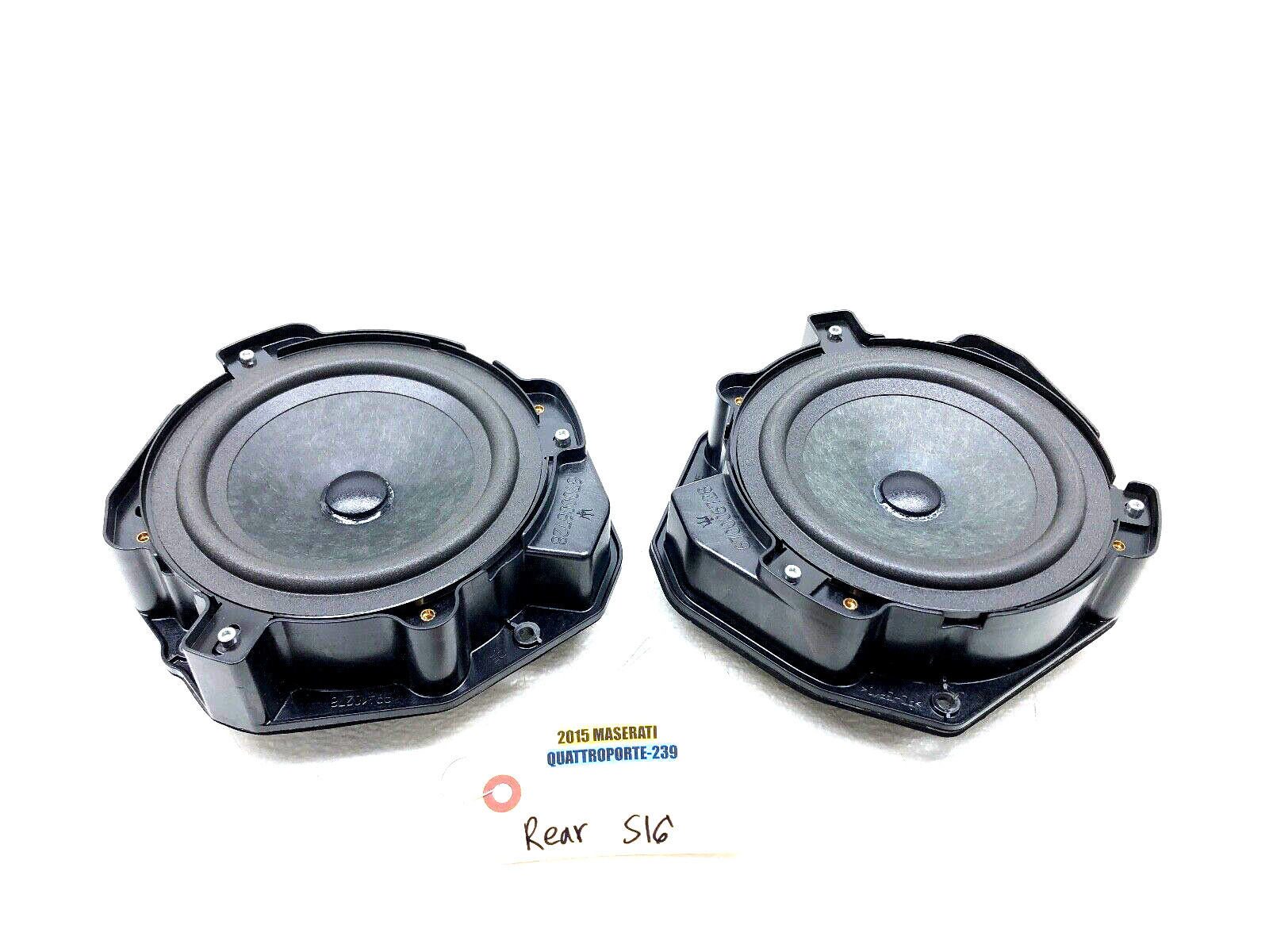 2014-2021 MASERATI QUATTROPORTE REAR DOOR SPEAKERS X2 OEM.