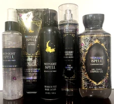 Bath & Body Works Halloween MIDNIGHT SPELL Shimmer Mist~Mist~Cream~Shower~Mousse