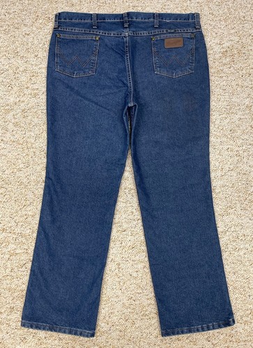 Wrangler Jeans Men's size 40x30 Slim Fit Straight Leg Cool Vantage Blue - Picture 4 of 22