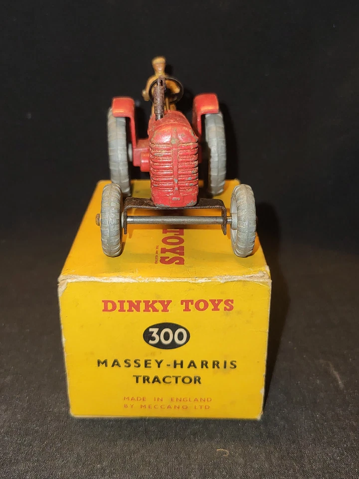 Vintage Fonte 300 Messey-Harris Tracteur Dinky Jouets England Meccano 1950 Boîte - Photo 2/4