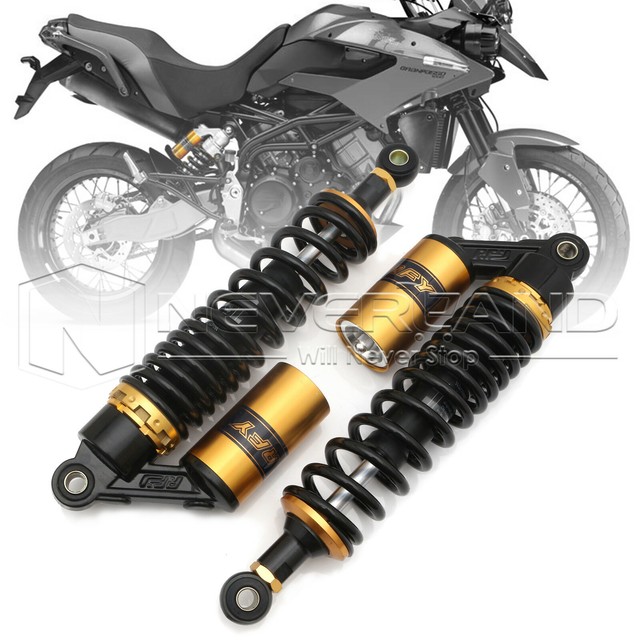 Universal 13.5" 340mm Black Motorcycle Adjustable Air Shock Absorbers