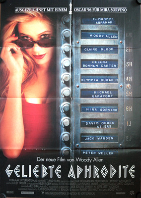 Geliebte Aphrodite Filmplakat A1 A Mighty Aphrodite Woody Allen, Mira Sorvino
