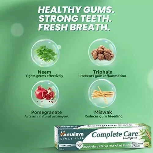 Pack Of 4 x 150g Himalaya Herbals Complete Care Toothpaste FREE SHIPPING - Picture 6 of 6