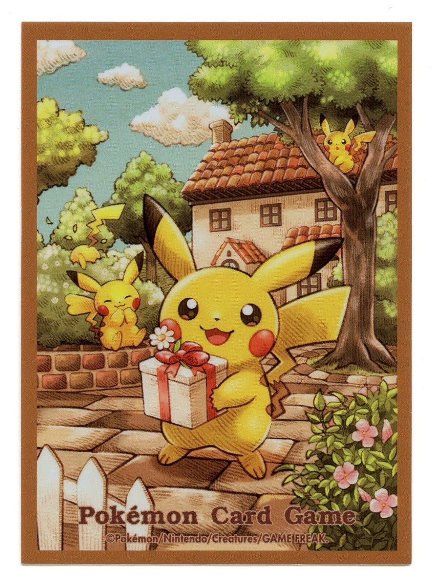 Pikachu's Present Individual Card Sleeve Pokemon Center Japan