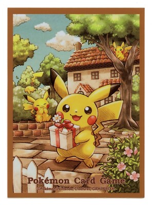 Pikachu's Present Individual Card Sleeve Pokemon Center Japan Original