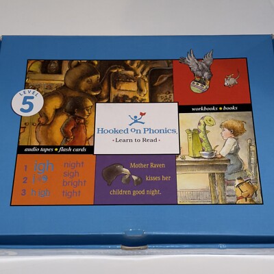 Hooked on Phonics Learn to Read Level 5 Complete Audio Cassette Workbook Cards
