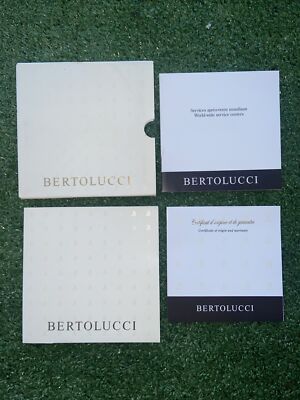 Bertolucci Watch Warranty Certificate + Instructions + Service Book Complete Set
