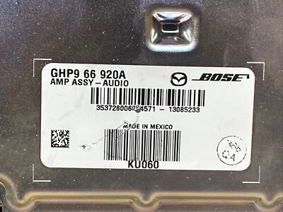 mysページ MAZDA 6 BOSE AMPLIFIER REPAIR SERVICE ( 2008 - 2014) GAN6 66 920A