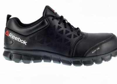 Reebok RB4047 Slip Resistant Safety Work Shoes ELECTRICAL Men-6-Women 8 NEW Blk