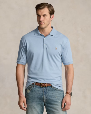 Polo Ralph Lauren L76442 Mens Vessel Blue Soft Cotton Polo Shirt
