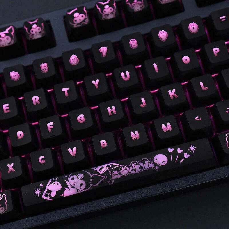 104keys Kuromi PBT Mechanical keyboard keycaps For Cherry MX High Keycaps Boxed - Image 4 of 4