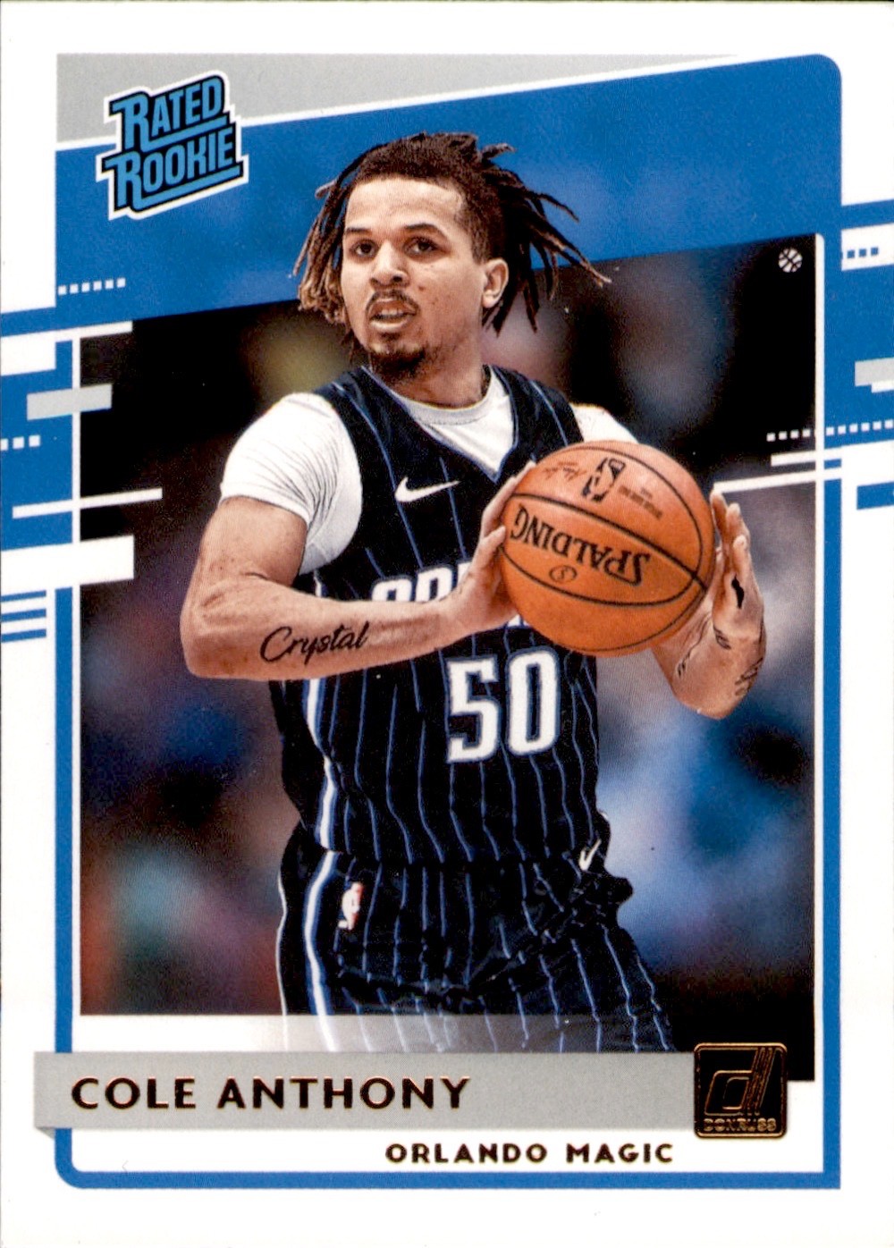 2020-21 Panini Donruss - Rated Rookies Cole Anthony #208 (RC)