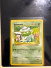 Pokémon TCG Bulbasaur 1st Edition Base Set Shadowless 44/102  Non Holo Card