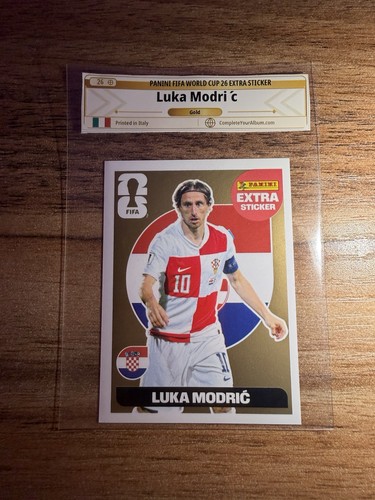 Luka Modric — Panini FIFA World Cup 2026 Gold Extra sticker