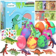 Bath Bombs for Kids with Surprise Toys Inside - 9 Pack Dinosaur Bath Bombs Gi...