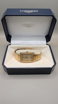Seltene Longines L7.986.2 Vintage Herrenuhr Quartz Gold - Box - Top Zustand!