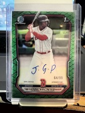 Justin Gonzales 2026 Bowman Baseball #CPA-JG Green Reptilian Auto 64/99