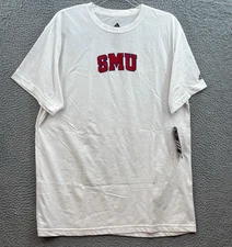 VTG SMU Mustangs Shirt Mens XL Adidas Climalite Performance Southern Methodist