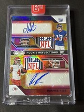 2023 Panini Illusions Rookie Reflections Jalen Hyatt Rashee Rice NFL SHIELD 1/1