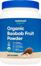 Nutricost Organic Baobab Fruit Powder 1 LB, Unflavored - Vegan, GMO-Free