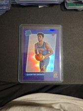 Quentin Grimes 2021-22 Panini Optic RATED ROOKIE PURPLE PRIZM CARD #166 Knicks 