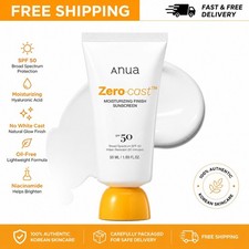 Anua Heartleaf Silky Moisture Sun Cream SPF 50 PA  Glow Natural Sunscreen Face