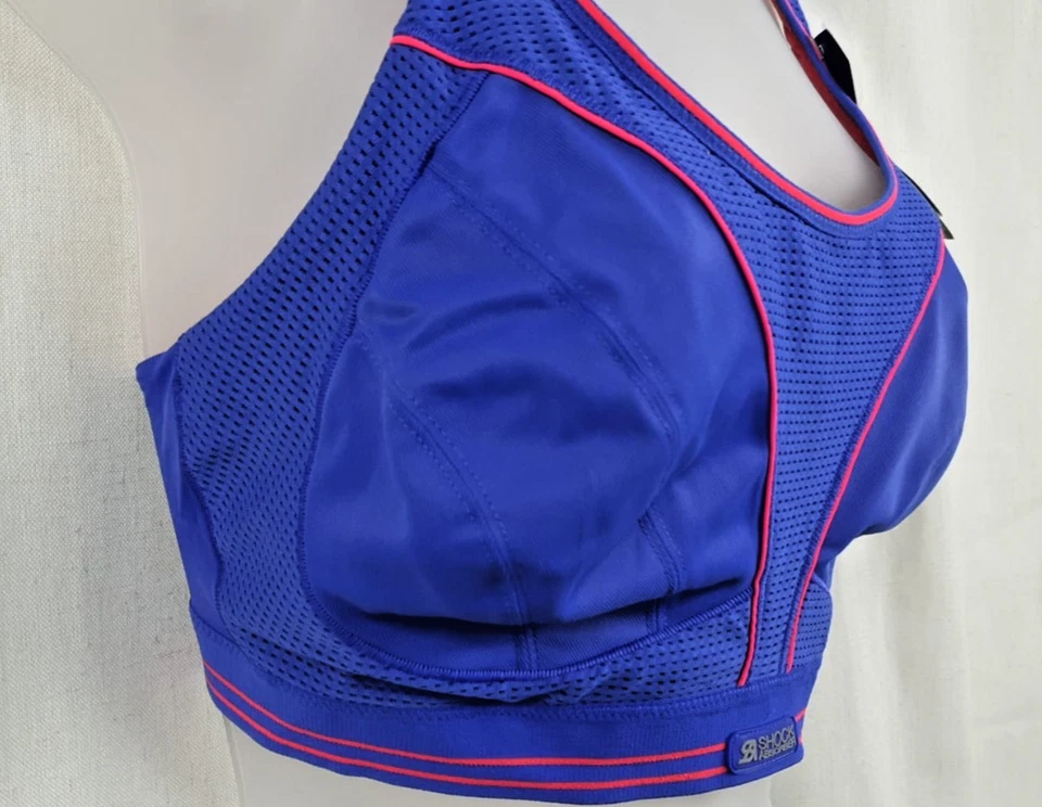 Shock Absorber Ultimate Run Sports Bra Blue Size 36D RRP £39.99 CR151 AA 12 - Image 3 of 4