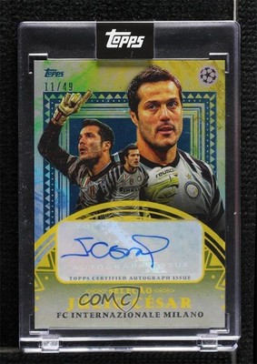 2023-24 Topps Selecao Auto Blue 11/49 Julio Cesar Auto 10no