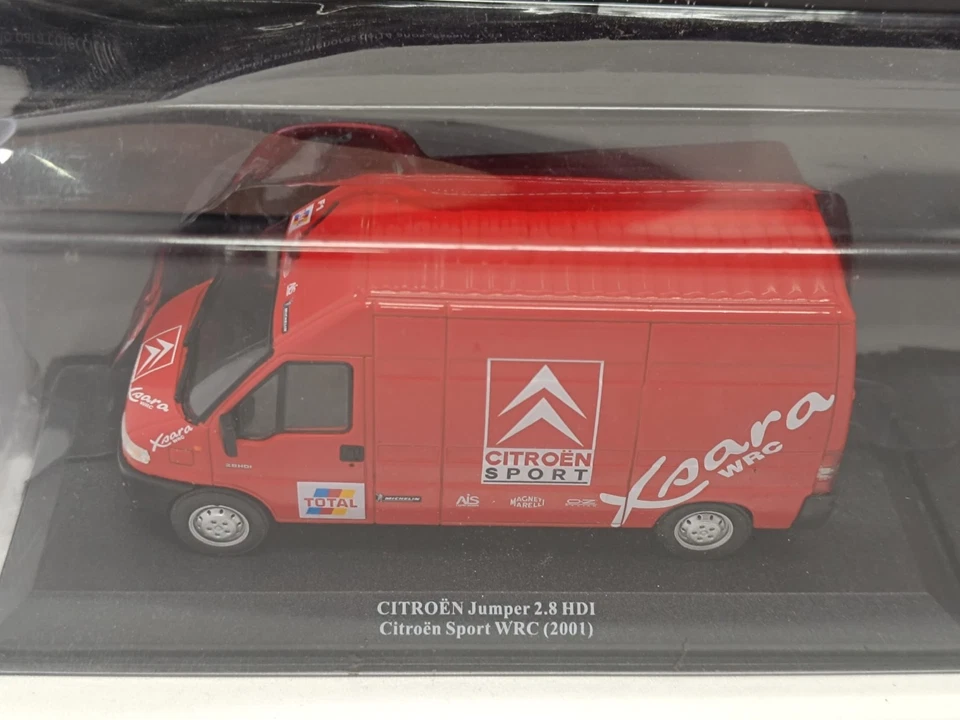 1/43 IXO Altaya CITROEN JUMPER 2.8 HDI 2001 CITROEN SPORT WRC + Trailer - Immagine 4 di 4