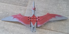 Lego Jurassic World Pteranodon Flying Dinosaur Dark Red Grey 10756 75915 As Is 