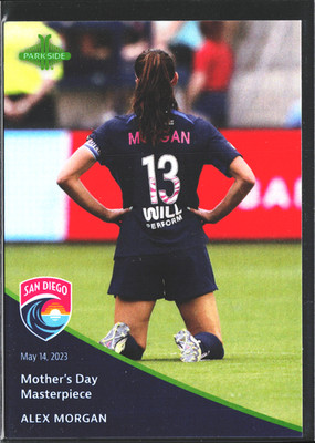 Alex Morgan Soccer Card Mother's Day Short Print 2023 Pronto NWSL San Diego Wave