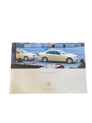 Prospekt Brochure Mercedes-Benz Taxi-Modelle v. 05/2001, 34 Seiten