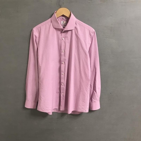 Men Richard James Shirt Pink Cotton 40 /L / 48