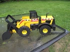 Vintage Mighty Tonka Front End Loader #728 Hasbro 21" Pressed Steel & Plastic