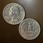 1961 Quarter SILVER -90% Silver- No Mint Mark  Special Washington Quarter